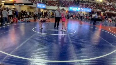 120 lbs Quarterfinal - Lucy Ticknor, Glenrock WC vs Isabelle Salois, Cut Bank