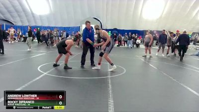 160 lbs Finals (2 Team) - Rocky Difranco, Rogue Wrestling vs Andrew Lowther, Neighborhood Wrestling