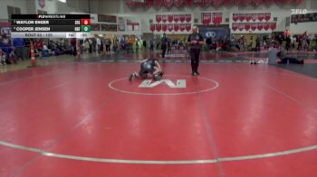 125 lbs Round 4 - Waylon Enger, St. Francis Gladiators vs Cooper Jensen, DGF