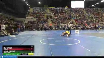 126 lbs Champ. Round 1 - Lane Cooper, Bishop Ryan vs Eli Lyons, Lisbon