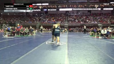 3A-285 lbs Champ. Round 2 - Anthony Keys, Cedar Rapids Kennedy vs Cary Cox, Pleasant Valley