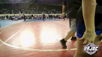 80 lbs Consi Of 8 #2 - Taylor Dover, Noble Takedown Club vs Laura Topaum, Midwest City Bombers Youth Wrestling Club