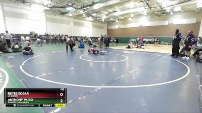 132 lbs Champ. Round 2 - Reyes Edgar, La Quinta vs Anthony Muro, Rancho Cucamonga