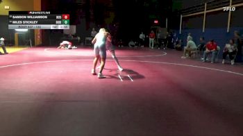 132 lbs Cons. Round 1 - Miles Stickley, Dubuque Senior vs Samson Williamson, Interstate 35