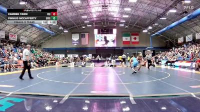 157 lbs Finals (2 Team) - Camden Yawn, Pisgah High School vs Finnius McCafferty, Union Pines High School