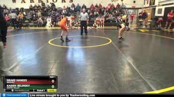 106 lbs Round 2 - Kaiden Belinsky, Wapsie Valley vs Drake Hankes, Waukon