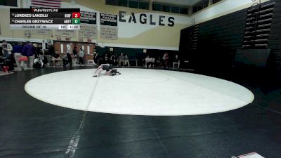 157 lbs Round Of 16 - Lorenzo Lanzilli, Ridgefield vs Charles Grzywacz, Amity