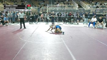 120 lbs Cons. Round 3 - Ariel Walker, Belleview vs Anabella Junco, Florida Christian School