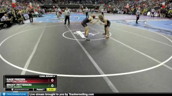 Cons. Round 3 - Brody Patterson, Wilcox-Hildreth vs Gage Friesen, High Plains Community