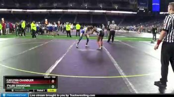 Girls - 130 lbs Semifinal - Tyler Swanigan, South Lyon East HS vs Caylynn Chandler, Birch Run HS