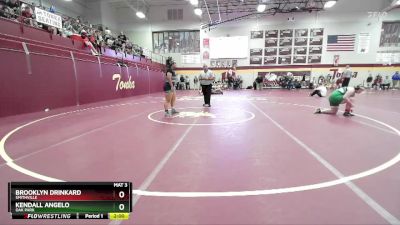 190 lbs Quarterfinal - Kendall Angelo, OAK PARK vs Brooklyn Drinkard, SMITHVILLE