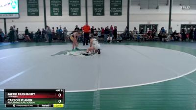 105-115 lbs Cons. Semi - Carson Planer, Region Wrestling Academy vs Jacob Mushinsky, TJ Trained