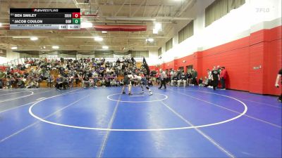 138 lbs Quarterfinal - Ben Smiley, Souhegan vs Jacob Coulon, Bow