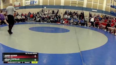 165 lbs Placement (16 Team) - Aidan Costello, Hobart vs James Dozier, Roncalli