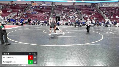 160 lbs Qtr-finals - Will Domico, Clearfield vs Nicky Negron, Bishop McDevitt