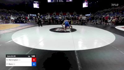 150 lbs Cons 64 #2 - Keith Remington, TX vs Preston Benz, ND