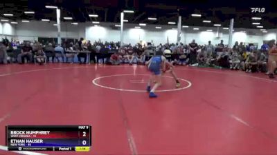 87 lbs Placement Matches (16 Team) - Brock Humphrey, West Virginia vs Ethan Hauser, New York