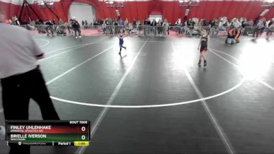 50-55 lbs Round 2 - Finley Uhlenhake, Immortal Athletics WC vs Brielle Iverson, Wisconsin