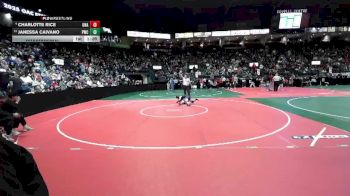 120 lbs Quarterfinal - Janessa Caivano, PWCA vs Charlotte Rice, Unattached