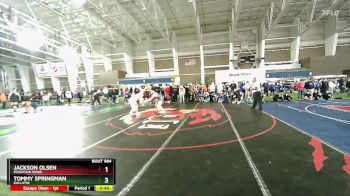215 lbs Cons. Round 4 - Tommy Springman, Gallatin vs Jackson Olsen, Mountain Ridge