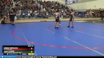 132 lbs Champ. Round 1 - Alex Flores, West Torrance Wrestling Team vs Jorge Terrazas, Big Dog Ranch