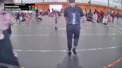50 lbs Round 2 (4 Team) - Tinsley Holcombe, Team Palmetto Purple vs Madison Fender, Team NC Wrestling Club