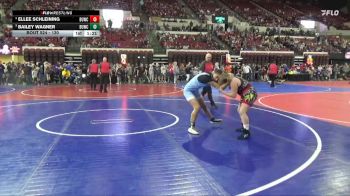 130 lbs 1st Place Match - Bailey Wagner, East Glacier Bobcats vs Ellee Schleining, Helena Wrestling Club