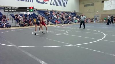 143-150 lbs Round 4 - Clayton Hewlett, All- Phase Wrestling Club vs Juan Pacheco, HotShots