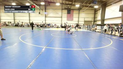 95 lbs Rr Rnd 2 - Vincent Weingart, OHIO GOLD - MS vs David Long, Mat Warriors Green MS - MS
