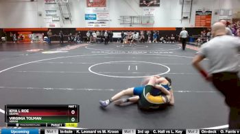 100 lbs Semifinal - Virginia Tolman, Adrian vs Kiya L Roe, Knappa