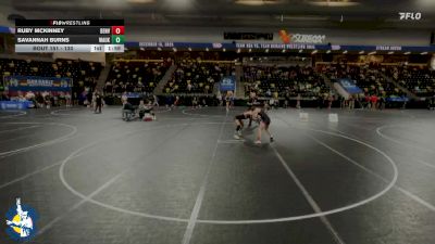 130 lbs Champ. Round 1 - Savannah Burns, Waukon vs Ruby Mckinney, Denver