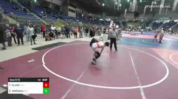 109 lbs Consi Of 4 - Tripp DuVall, Holly School vs Chance Mathews, Mile High WC