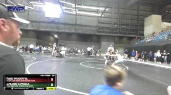 70 lbs Cons. Round 4 - Paul Wuerffel, Team Lightning Wrestling Club vs Dalton Samuels, Thunderbird Wrestling Club