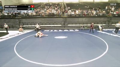6A 132 lbs Semifinal - Brayden Bosh, Layton vs Uriel Castillo, Cedar Valley