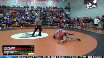 160 lbs Semifinal - Kam Royster, Williamsburg vs Conner Grover, Beckman Catholic