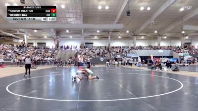 A 138 lbs Champ. Round 1 - Colton Relation, Samuel Everett School Of Innovation vs Derrick Day, Greeneville High School