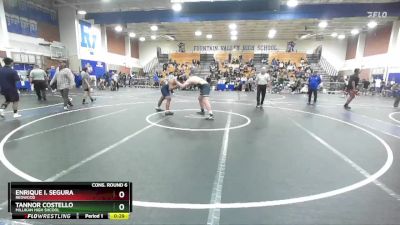 215 lbs Cons. Round 6 - Tannor Costello, Millikan High Shcool vs Enrique I. Segura, Redwood