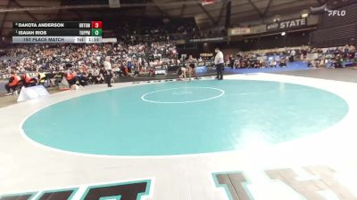 Boys 2A 150 lbs 1st Place Match - Isaiah Rios, Toppenish vs Dakota Anderson, Orting