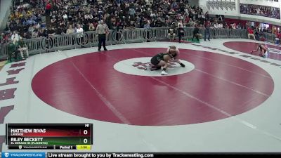 150 lbs Champ. Round 2 - Matthew Rivas, Lakeside vs Riley Beckett, El Dorado HS (Placentia)