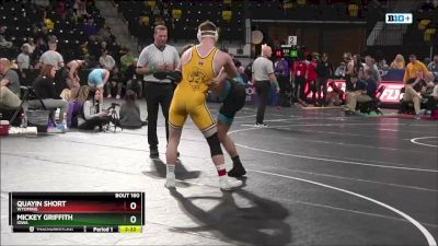 184 lbs Quarterfinal - Mickey Griffith, Iowa vs Quayin Short, Wyoming