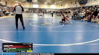 132 lbs Cons. Round 3 - Isaac Williams, Scott West vs James Kohl, Princeton