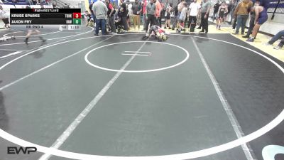 104-115 lbs Rr Rnd 4 - Kruse Sparks, Tonkawa Takedown Club vs Jaxon Fry, Raw Wrestling Club