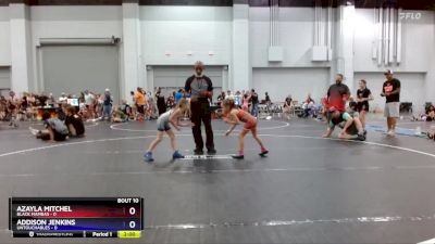 45 lbs Round 3 (8 Team) - Azayla Mitchel, Black Mambas vs Addison Jenkins, Untouchables