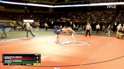 126 Class 1 lbs Quarterfinal - Augustus Heintz, Rock Port vs Patrick Morrow, California