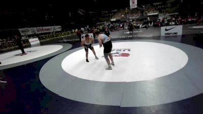 285 lbs Cons. Sub-quarters - Carson Smith, Dark Horse vs Kayne Valles, South Bakersfield High School Wrestling
