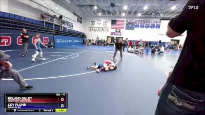 77 lbs Semifinal - Roland Gilley, Windy City Wrestlers vs Coy Plumb, Douglas WC