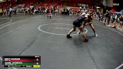 100 lbs Round 4 - Brett Georger, DWA vs Daniel Jacobucci, Lake Catholic