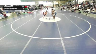 197 lbs Cons. Semi - Xavier Pommells, Ithaca vs Nick Rogers, Springfield