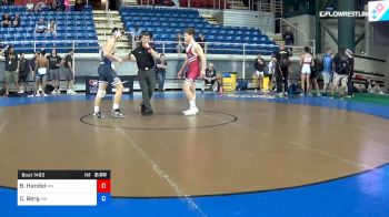 145 lbs Cons 16 #2 - Braeden Hendel, Minnesota vs Cael Berg, Minnesota