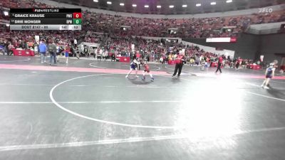 95 lbs Cons. Round 2 - Drie Monger, Bay Port Wrestling vs Graice Krause, Princeton Wrestling Club